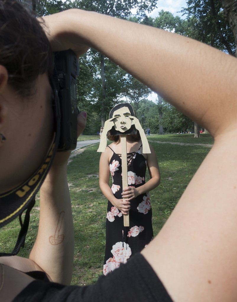 Zophia Dadlez photographing MOMA Teen participant