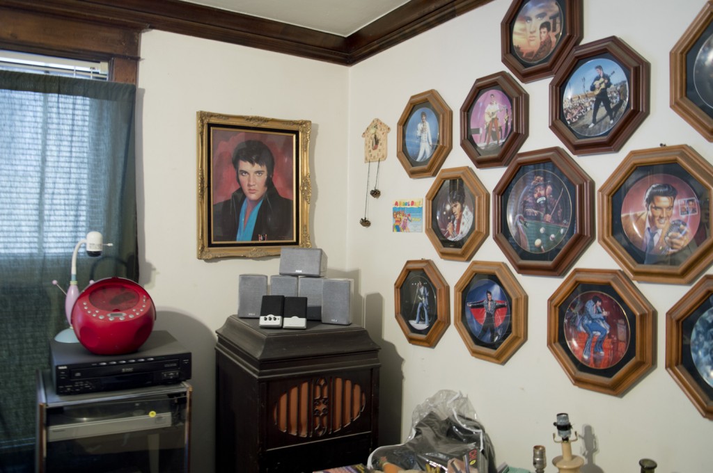 Elvis memorabilia inside Mike's house by John Connelly