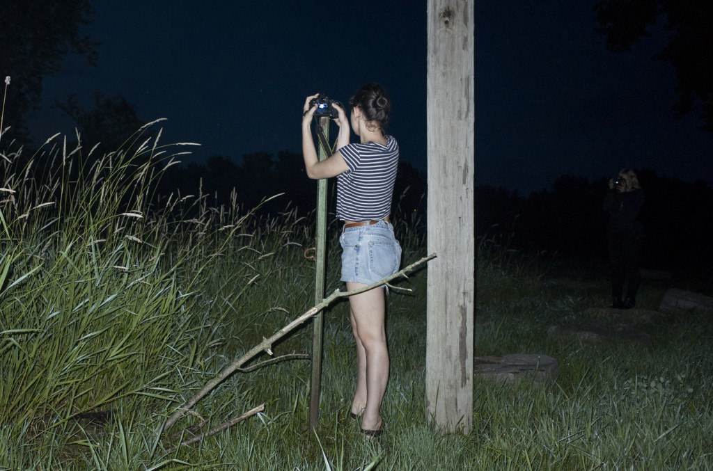 Zophia Dadlez photographs fireflies in Ottumwa Iowa